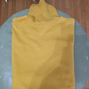 Yellow Turtleneck Everyday Performance Merino Wool Sweater